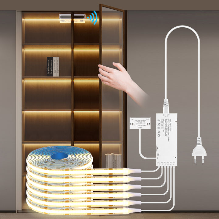 Motion Sensor LED Tape Lights – 3M Wireless Closet Lighting, Auto On/Off, Cut-to-Size Warm Light, Battery-Powered