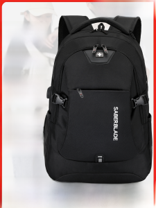 Large Capacity Backpack Dual Shoulder Travel Bag for Middle School Girls Computer Bag with Compartments Waterproof Polyester