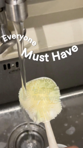 Babymommy👶【Exclusive Foaming Silicone Brush】Set Milk Bottle Cleaning Tool Brush Straw Brush Berus Bottol 按压出泡瓶刷