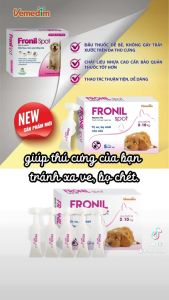Vemedim Fronil Spot new nhỏ giọt lên da dùng cho chó bị ve bọ chét hiệu quả đến 4 tuần 1 hộp gồm 5 ống.