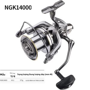 Máy Câu Cá Quay Tay LINNHUE Mạnh Mẽ Lực Kéo 20KG Dòng 8000-14000 Dùng Được Cho Nước Mặn Và Nước Ngọt Máy Câu Quay Tay Bằng Kim Loại Dành Cho Câu Cá Trên Biển Và Thuyền.