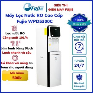 Máy lọc nước tinh khiết RO Fujie WPD5300C tích hợp làm nóng lạnh cao cấp có khóa vòi nóng an toàn bảo hành 18 tháng