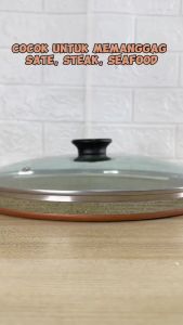 Signora Round Grill / Alat Panggang Makanan Anti Lengket Free Hadiah