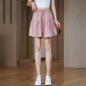 Quần Short Mùa Hè Mỏng Thường Ngày Cỡ Lớn Năm Điểm Váy Cho Nữ Phong Cách Lười Biếng Quần Ngắn Nhanh Khô Rộng Rãi Che Phủ Thịt Quần Ba Lê Bốn Điểm