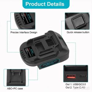 Battery Adapter for EINHELL 18V Battery Converter for Makita LXT 18V Tool Use (Ship Adaptor Only)