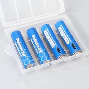 Rechargeable Battery USB Quick Charge 1.5V AAA 1000mwh Lithium Batteries Large Capacity 1 Hour Fast Charge with USB Cable