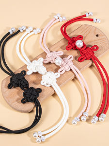 Chinese Button Knots Coat down Jacket Chinese Style Button Pearl a Pair of Buckles Red Chinese Knot Accessories Woolen Sweater Button