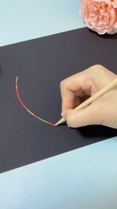 ร้านอยู่ที่ไทย แผ่นขูดรูป DIY สำหรับขูดภาพ 100ชิ้น ระบายสี ของเล่นเสริมพัฒนาการ ฝึกศิลปะ