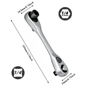 23IN1 Allen Key Spanner Double-headed Ratchet Wrench Set Match 1/4 Inch Screwdriver and Socket Set for Bicycle Hand Repair Tools