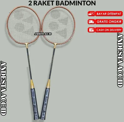 RAKET BADMINTON ANAK CARBONEX 2 RAKET BONUS TAS