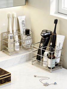 youqin | Toothbrush And Toothpaste Organizer Shelf Stainless Steel