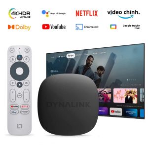 Hộp Truyền Phát Đa Phương Tiện Google TV Box 4K Với Netflix Âm Thanh Dolby HDR10+ Google Assistant RAM 2G Bộ Nhớ 16G Android 12.0 Được Chứng Nhận
