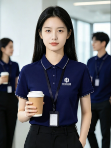 HUOYANDING | Customized Logo Business T-Shirt Short Sleeve