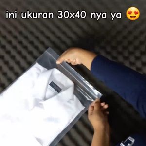 Plastik Klip 30x40 Packing Baju Besar / Ziplock Bening Olshop Distro Zipper Zip Lock PE klip
