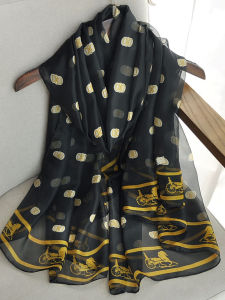 Khăn Choàng Đi Biển Mỏng Chống Nắng Đa Năng Cho Nữ Mùa Hè 2024 Khăn Choàng Lụa Họa Tiết Động Vật Phong Cách Trung Hoa Dài 180cm