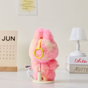 Labubu 3.0 Standing Display Stand Toy Doll Storage Organizer Box PVC Material Column Shape Plug-In Opening Home Storage Tools