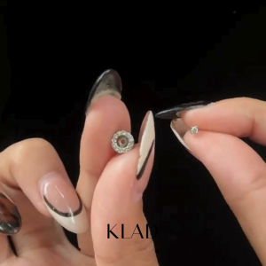 Klad Mckenzie Jewelry Set: Necklace & 2-Way Earrings in Rhodium (Cubic Zirconia Collection) Hypoallergenic Accessories by TheOfficialKlad