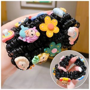 01 Búi tóc giả Natra đính họa tiết hoạt hình xinh xắn cho bé gái