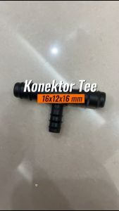 Konektor Tee 16x12x16mm untuk selang aerasi 12/25mm ke selang pe 12mm