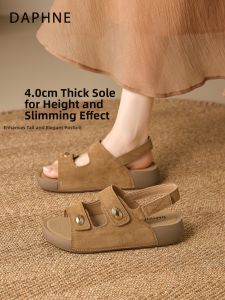 Daphne | Retro Toe Open Sandals Soft Thick Sole 2026 Summer