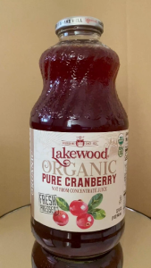 LAKEWOOD Organic Pure Cranberry 946ml | Not From Concentrated Juice | Fresh Pressed | 100% Vegan | Casein Free | Gluten Free | Unsweetened