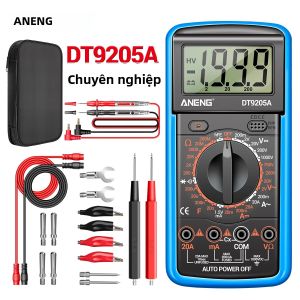 Máy Đo Vạn Năng Kỹ Thuật Số Chuyên Nghiệp ANENG DT9205A-12 1999 Phép Đo Độ Chính Xác Cao Dụng Cụ Thợ Điện Thợ Máy Đầu Dò Điện Áp Xoay Chiều