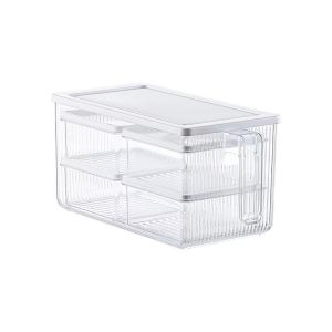 5in1 Set Refrigerator Organizer Food-grade Fridge Storage Bin Organizer Kitchen Sealed Storage Box Food Storage Vegetable Fruits Container