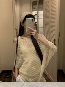 Áo Blouse Dệt Kim Thoáng Mát Chống Nắng Đẹp Độc Đáo