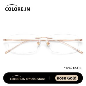 Colore.in | Frameless Titanium Men's Prescription Glasses  Anti-Blue Light 2026