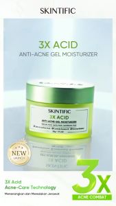 SKINTIFIC 3X Acid Anti-Acne Gel Moisturizer 30g