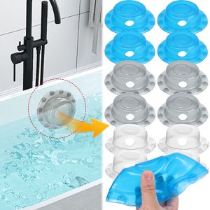 1/2Pcs Bath Overflow Drain Cover Anti-overflow Plug Add Water Level Bathtub Stopper Wash Basin Drain Block Tub Bathroom Accessories