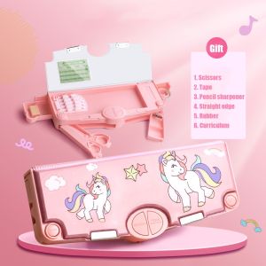 Cartoon Pencil Case For Kids Girls Multifunctional Pencil Box Stationery Storage Box Kids Children Gift