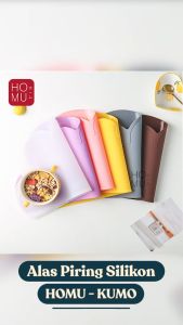 HOMU KUMO Alas Piring Silikon Tatakan Meja Bentuk Awan Anti Licin Silicone Non Skid Table Mats Plate Coaster