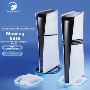 Multi-Version Compatible PS5 Stand Heat Dissipation LED Lights