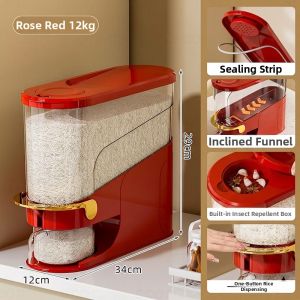 ASCOR | Push-type Airtight Mothproof Moisture-proof Food-grade Rice Storage Box