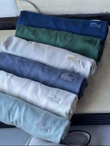 LÂ CÖS TÉE ✅‼️Rubber Logo Premium and classic T-shirt Short Sleeve Crew Neck Casual for Men’s and womens Versatile Top For All Season