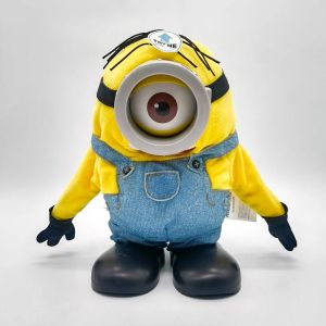 Hasbro | Minions Anime Movie Despicable Me Laughs Tumbling Stuart Electric Tumble Fall Rise Plush Figures Kids Birthday Gifts