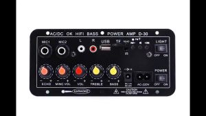 Penguat Stereo D30 & Penguat Daya Bluetooth 10 Inci 220V