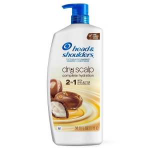 Dầu gội xả 2in1 Head & Shoulders Anti-Dandruff Dry Scalp Care Shampoo + Conditioner with Shea Butter Jojoba Oil Mỹ chai 1150ml