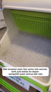 Premium Semi-Auto Self Cleaning Cat Litter Box Easy Assembly Rolling Litter Pan Odour Control Tofu Sand