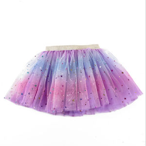 Princess Infant Baby Girls Multi-layer Skirt Short Yarn Tutu Fluffy Skirt Elastic Waist Rainbow Assorted Color A-line Skirts