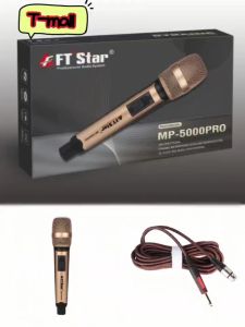 NEW FT STAR MP-5000PRO PROFESSIONAL DYNAMIC EXCELLENT REPRODUCTION WIRED MICROPHONE WITH MIC FOAM(GOLD COLOR)