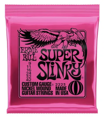 Ernie Ball 2223 Super Slinky Nickel Wound Electric Guitar Strings (9-42)