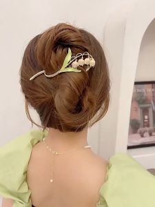 Romantic Lily Of The Valley Hair Clip / Twist Clip / Shark Clip  浪漫铃兰花发夹鲨鱼夹抓夹扭扭夹一字夹 SC5