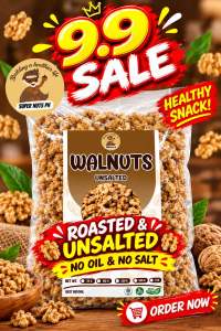 SuperNuts PH Premium Walnuts | Roasted Unsalted Walnuts | Healthy Nut Snack | 100g 250g 500g 1kg