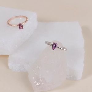 Her Jewellery Classic Marquise Alexandrite Ring - Exquisite Lab-Cultivated Alexandrite Gem plated with 18K Gold