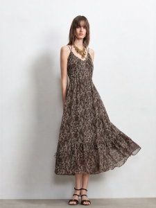 Vero Moda | Ruffled Flared Print A-line Dress