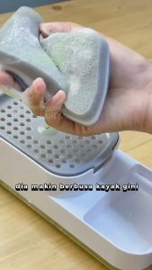 Tempat Sabun Cuci Otomatis Pumpable Dispenser Soap Praktis Efisien Piring Dapur