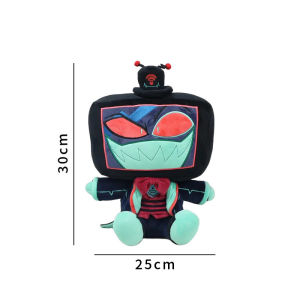 NEW 30/28cm New Anime Hazbin Hotel Plush Doll Cartoon Movie Peripheral Niffty，3 Vees Plushie Soft Stuffed Doll Toy Gift For Kids