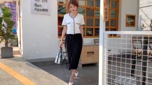 Aó len cộc tay KHUY MỞ PHỐI VIỀN 2 TÚI TRƯỚC nhẹ nhàng thanh lịch dành cho bạn NỮ Chất Liệu Cashmere Và Wool Áo Pull Over Cho Mùa Đông - Lazada